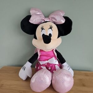Disney Minnie Mouse Plush Doll - Pink Bow & Dress